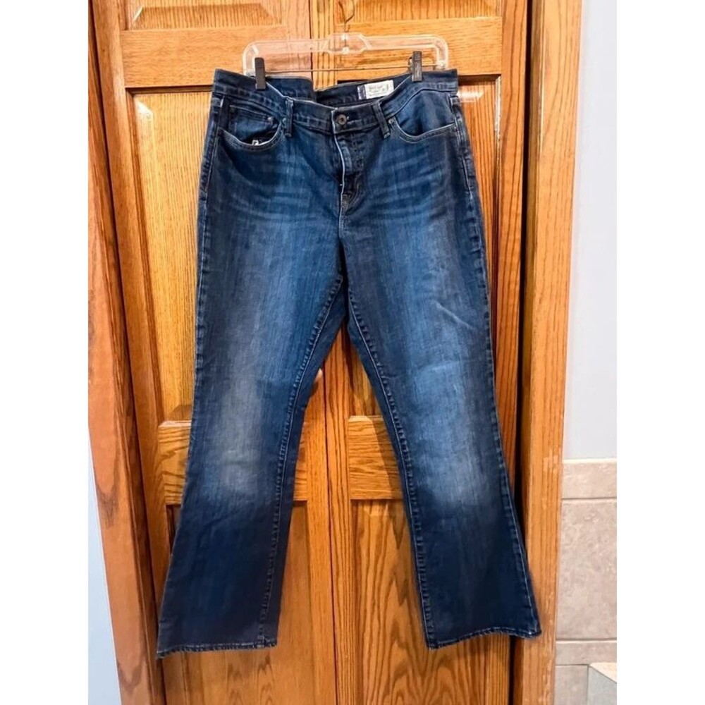 Gap 1969 Boot Cut Jeans Women’s 16L Long Stretch Dark Wash Y2K Denim